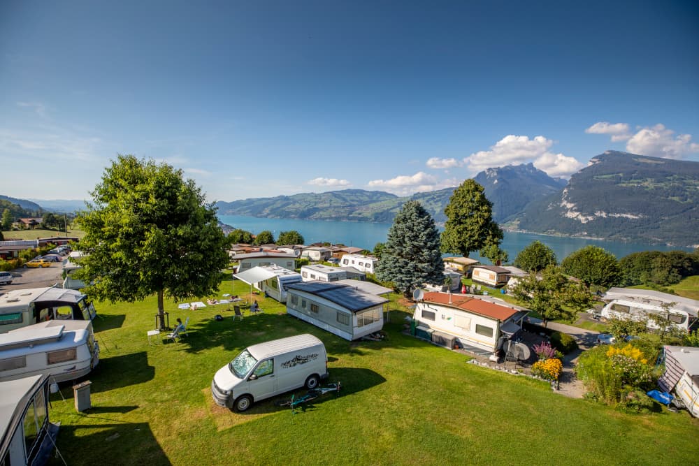 Camping Stuhlegg | Krattigen above Lake Thun | Switzerland | Photo: David Birri